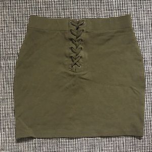 Forever 21 kaki lace skirt